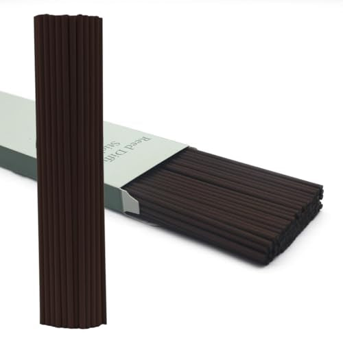 100PCS Reed Diffuser Sticks, 8 Inch Rattan Fiber Sticks Essential Oil Aroma Diffuser Sticks,Long-Lasting Diffuser Replacement Sticks (Brown) - color: Brown, size: 8inch