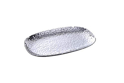 Pampa Bay Millennium Porcelain Large Serving Platter, 14 inch - color: Silver Tone
