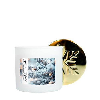 Colonial Candle Sparkling Pine Scented Candle, Holiday Scented Candle - Made in The USA - color: Sparkling Pine