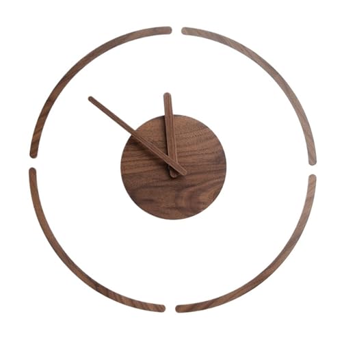 Wall Clocks Nordic Minimalist Solid Wood Transparent Clock face Wall Silent Wall Clock Décor