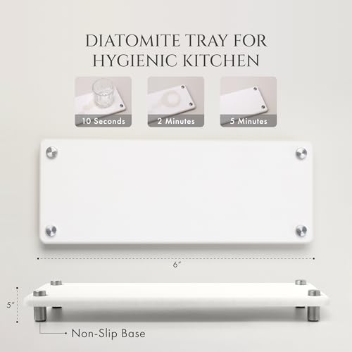 FINESSY 500ml Bathroom and Kitchen Soap Dispenser Set with Tray and Brush | BPA Free PET Plastic Amber Soap Dispensers, Not Breakable Glass. Marble-Look Tray, 18 Waterproof Labels, Pumps, Funnel, Brush - color: Luxe Amber