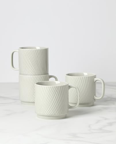 Lenox 898027 Modulus Mugs, Set Of 4, Vapor - color: Vapor, style: Mugs, Set of 4