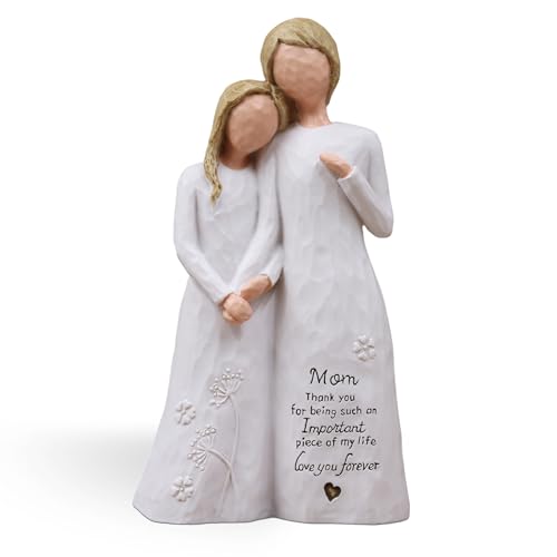Mom Birthday Gifts from Daughter, Gifts for Mom Resin Figurine | Birthday Gifts for Mom,Gifts for Mom Mothers Day Christmas, Mother of the Bride Gift, Hand-Painted Resin Statue - style: Mom gifts