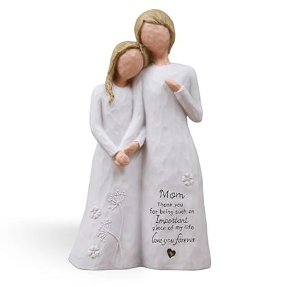 Mom Birthday Gifts from Daughter, Gifts for Mom Resin Figurine | Birthday Gifts for Mom,Gifts for Mom Mothers Day Christmas, Mother of the Bride Gift, Hand-Painted Resin Statue - style: Mom gifts