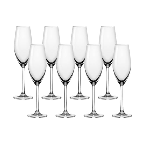 Anchor Hocking Champagne Flutes, Sondria 7 Ounce Champagne Glasses, Set of 8 - color: Champagne