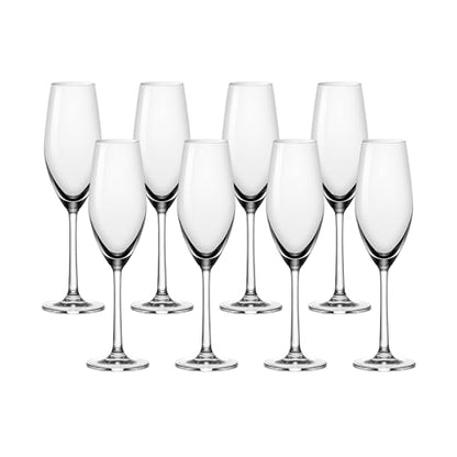 Anchor Hocking Champagne Flutes, Sondria 7 Ounce Champagne Glasses, Set of 8 - color: Champagne
