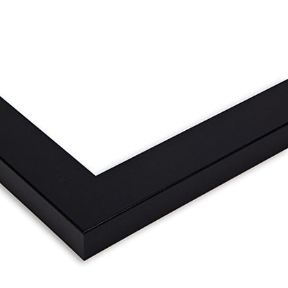 ArtToFrames Collage Photo Frame Double Mat with 9-2x3 Openings with Satin Black Frame and Canary mat. - color: Canary, size: 9 - 2x3