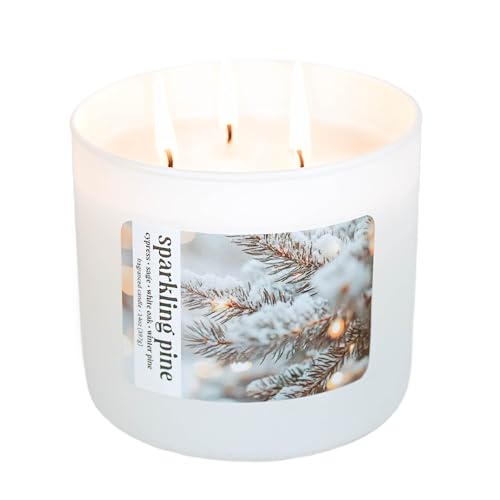 Colonial Candle Sparkling Pine Scented Candle, Holiday Scented Candle - Made in The USA - color: Sparkling Pine
