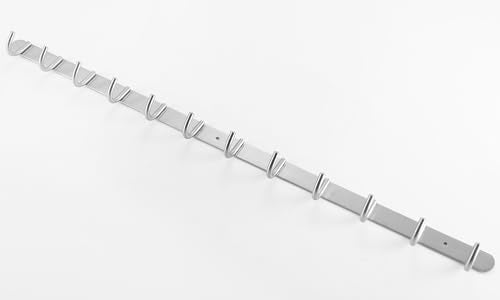 Hook/Coat Rack with 12 Round Hooks-Modern Wall Mounted - Ultra Durable with Solid Steel Construction,Brushed Stainless Steel Finish,Super Easy Installation,Rust and Water Proof. - style: 12 Round Hooks