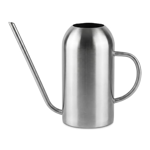 Fasmov Stainless Steel Watering Can with Long Spout Modern Style Watering Pot, 53oz/1.5L