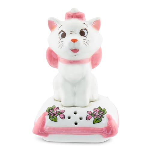 Disney The Aristocats Marie With Pillow Ceramic Salt and Pepper Shaker Set | Spice Dispenser Storage Canisters