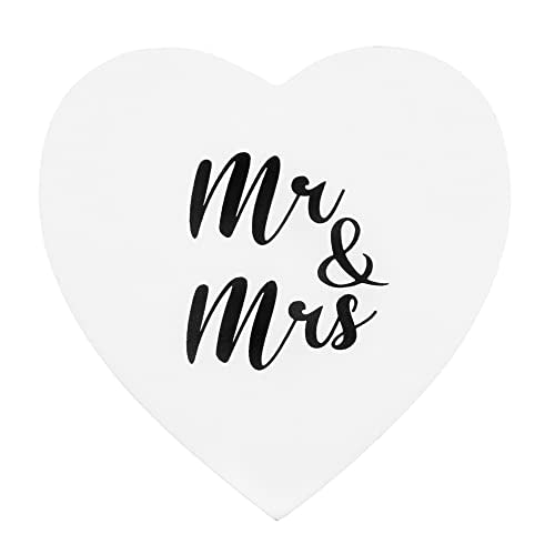 Wood Ring Bearer Box Heart Wedding Engagement Ring Holder Decorative Jewelry Dish Favor Gift (White Heart) - color: White Heart