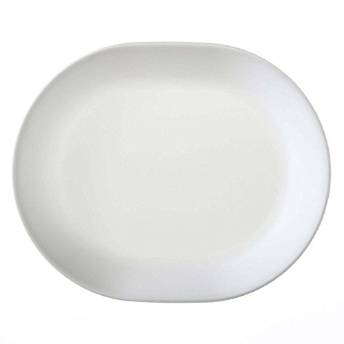 Corelle 3128 Vitrelle Glass Winter Frost White Serving Platter, Pack of 3 - style: Serving Platter Pk3