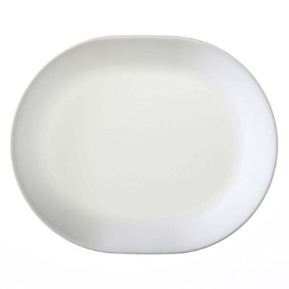Corelle 3128 Vitrelle Glass Winter Frost White Serving Platter, Pack of 3 - style: Serving Platter Pk3