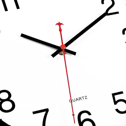 Foxtop 12 Inch Wall Clock Silent Battery Operated Analog Clock, Black | Non Ticking, Modern, Round, Easy to Read, Classroom, School, Office, Living Room, Bedroom - color: Black, size: 12 Inch - 1 Clock