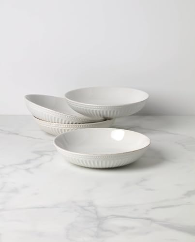 Lenox 897275 French Perle Groove Dinner Bowls, Set of 4 - style: Dinner Bowls, Set of 4