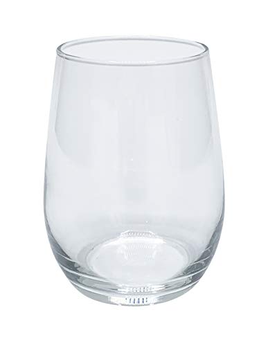 AMZ Empire 6 OZ MINI TESTER Stemless Wine Drinking Glasses/Set of 6/Small size glasses/Glassware Cocktail Bar Party