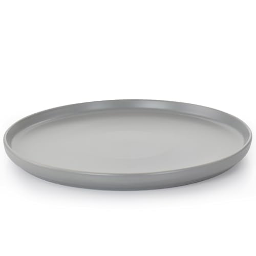 Elama Luxmatte Modern and Contemporary Stoneware Dinnerware Set in Matte, Service for 4 (16, Light Gray) - color: Light Gray
