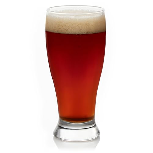 Libbey Classic Pub Beer Glasses Party Pack, Stackable, Modern Bar Glassware Set of 12, Large All Purpose Pint Beer Glasses for Stouts, Ales and More - color: Pub 12
