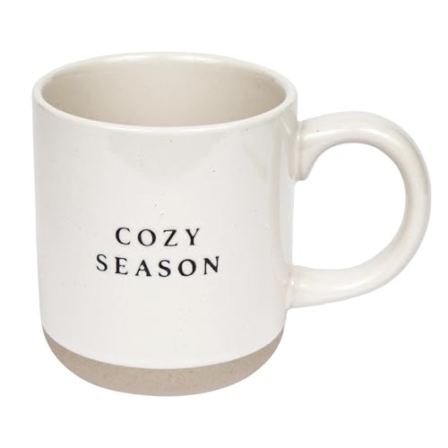 Sweet Water Decor Cozy Season Stoneware Coffee Mug | Fall and Winter Novelty Coffee Mugs | Microwave & Dishwasher Safe | 14oz Coffee Cup | Holiday Gift - style: Cozy Season