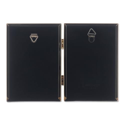 Lawrence Frames Bead Border Design, 3.5x5 Double, Gold - color: Gold, size: 3.5x5 Double