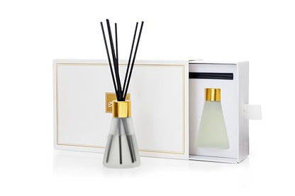 Aroma Blossom Mini Reed Diffuser Set of 3 Oil Diffuser 3.5 Oz for Gifting,Closet Air Freshner,for Bathroom Air Fresheners - color: Gold