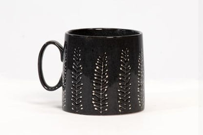 House Beautiful Versatile Classic Stoneware Mug Set - 20 oz, Set of 4 (Timeless Impressions) - color: Timeless Impressions
