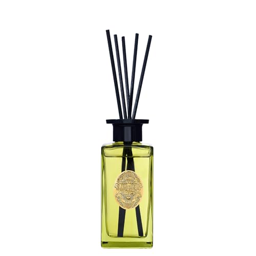 M&SENSE 6.3 oz Large Reed Diffuser Set | Eucalyptus Mint Scent Oil Diffuser with Sticks | Hotel Collection Non-Toxic Essential Oil |for Bedroom Bathroom Living Room - color: Eucalyptus Mint, size: 180ml