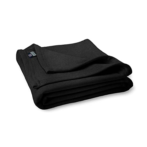 MV Sport Lightweight Sweatshirt Blanket Throw – Warm & Cozy, Breathable Oversized Fleece Knit, Couch, Bed, Travel, Cold Nights, and Outdoors – Soft Light Weight Blanket 54" x 84" Charcoal - color: Charcoal, size: Adult