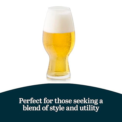 Libbey Entertaining Essentials Tall Craft Beer Glasses - Elegant Beer Glass Set of 6 - IPA Tulip Glasses for Imports, Indian Pale Ales, & Classics - color: IPA 6