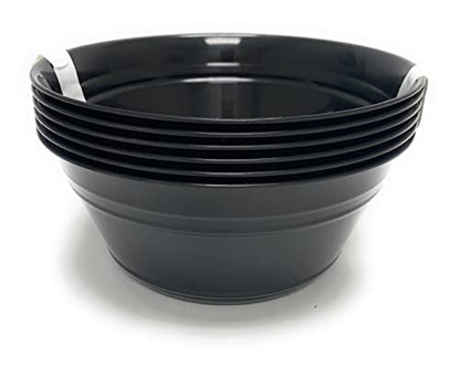 Mintra Home Snack Bowls (Medium 6pk (1.8L), Black) - color: Black, size: Medium 6pk (1.8L)