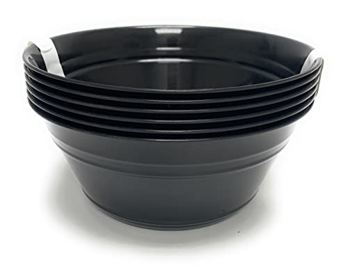 Mintra Home Snack Bowls (Medium 6pk (1.8L), Black) - color: Black, size: Medium 6pk (1.8L)