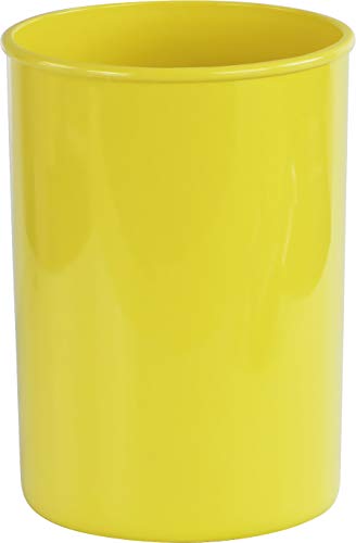 Reston Lloyd Calypso Basics Multipurpose Cookware Storage Crock, Kitchen Countertop & Office Desk Organization, Durable & Food Safe BPA-Free Plastic, Lemon - color: Lemon, size: Utensil Holder