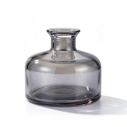 200ml Gray Glass Reed Diffuser Bottle, Empty Refillable Aromatherapy Jar | Wide body for better fragrance dispersion Narrow neck fits most standard reed sticks - color: Grey