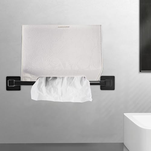 Leather Cover for Disposable Paper Hand Towel Box, Compatible with Kleenex Paper Hand Towel(1-Carved White) - color: 1-carved White