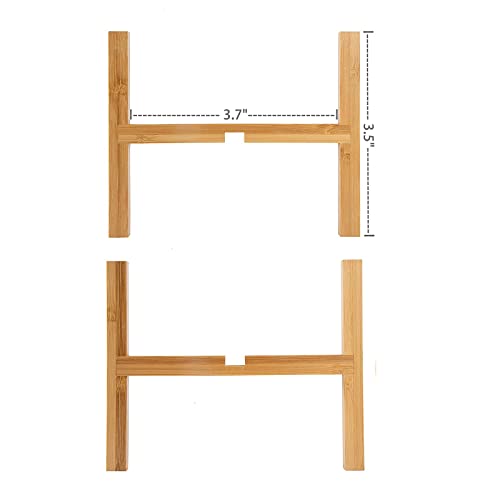 Modern Mini Plant Stand, Wood Flower Pot Holder, Up to 3.5" Diameter Planter, Display Potted Rack, Prevent The Floor Wet, Not Include Planter Pot - size: 3.5 Inch