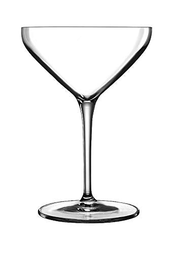 Luigi Bormioli Atelier 10 oz Cocktail Glasses (Set Of 6) : Ultra Clear Glass, Laser Cut Rim, Lead-Free, Elegant Drinking Glassware, Dishwasher Safe, Fine Quality