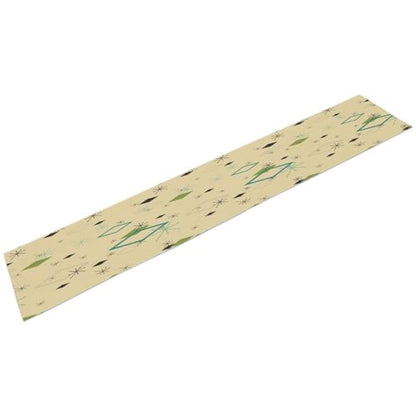 1950s Mid Century Table Runner, Modern Atomic Pattern Absctract Geometric Retro Dinner Runner for Home Kitchen Dining 13x36in - color: Mid Century-1, size: 13x36in