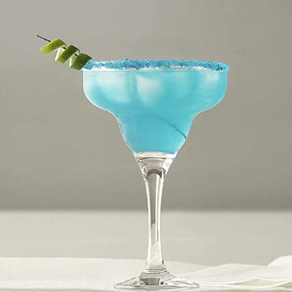 LAV Margarita Glasses Set of 4 - Margarita Cocktail Glasses 10.25 oz - Clear Daiquiri Glasses for Parties - Classic Cocktail Drinking Glasses for Frozen Drinks - style: Margarita Glasses