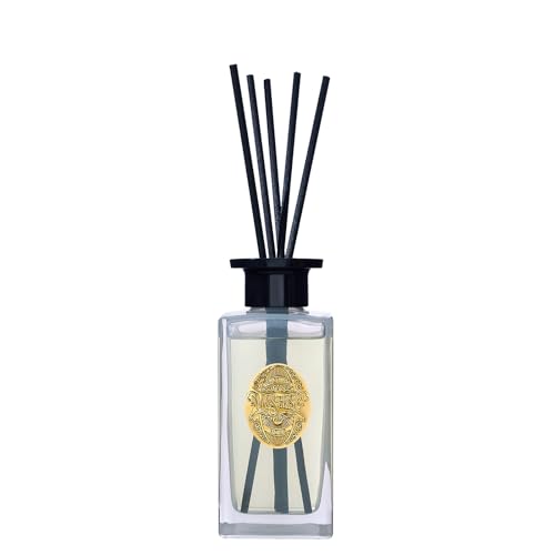 M&SENSE 6.3 oz Large Reed Diffuser Set | Jasmine Garland Scent Oil Diffuser with Sticks | Hotel Collection Non-Toxic Essential Oil |for Bedroom Bathroom Living Room - color: Jasmine Garland, size: 180ml