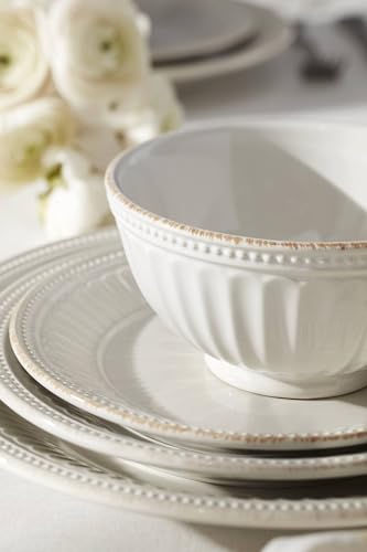 Lenox 895721 French Perle Groove Dinner Plates, Set Of 4 - style: Dinner Plates, Set of 4