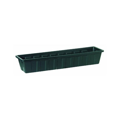 Root & Vessel Poly-Pro Plastic Flower Box Planter, Hunter Green, 30-Inch - color: Green, size: 30-Inch