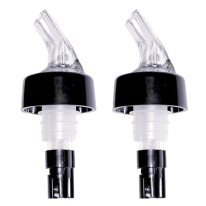 True Ace Measured Liquor Pour Spout - 1oz Pourer - Fits Standard Liquor Bottles - Automatic Measuring Liquor Pourer Bar Accessory - Plastic Set of 2 - size: 1oz (set of 2)