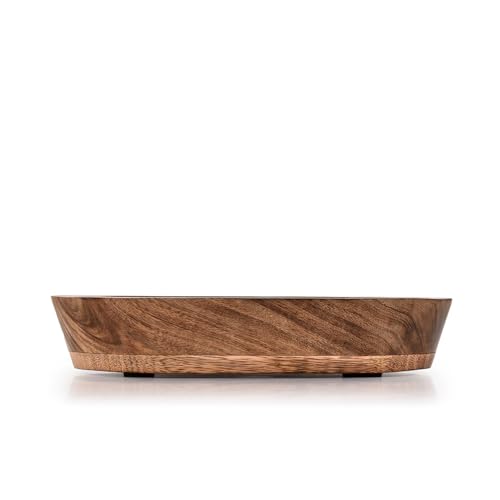 Decorative Bowl Mango Wood Hand Carved Home Decor for Dining Table Centerpiece Bowl for Table (10" x 6" x 2")