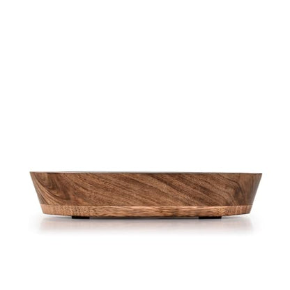 Decorative Bowl Mango Wood Hand Carved Home Decor for Dining Table Centerpiece Bowl for Table (10" x 6" x 2")