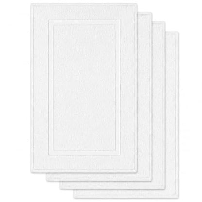 Soft and Absorbent White Bath Mat - Quick-Drying, Non-Slip Bathroom Rug with Plush Comfort for Spa-Like Feel - Durable and Machine Washable - (White, Bath Mat) - style: Bath Mat