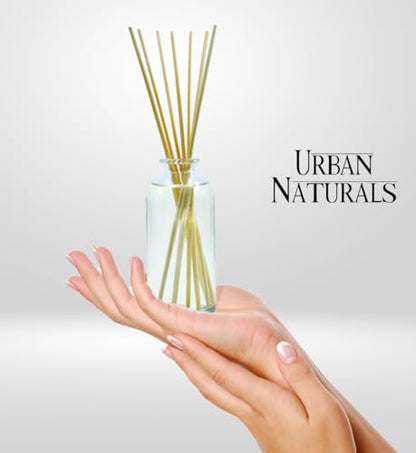 Reed Diffuser Set, Grapefruit - Bathroom Shelf Décor | Bergamot Essential Oils & Tart Greens, Made in the USA - color: Grapefruit