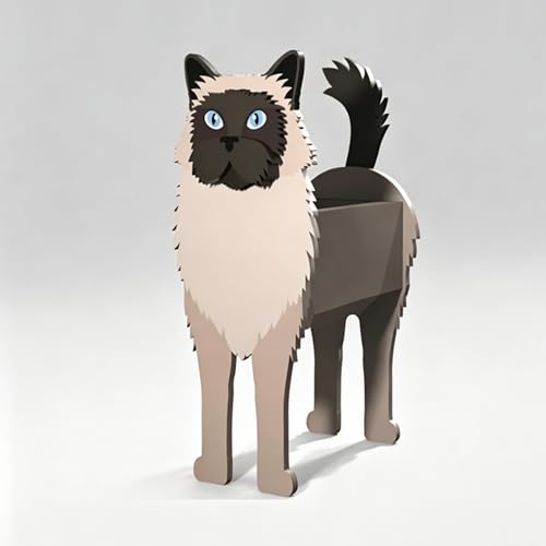 Creative PVC Dog Decoration Planters Bern Mountain Dog Cute Animal Shape Bonsai Holder Art Planter Pot Suitable for Villa Indoor and Outdoor Plants Decorative Ornaments 13.38 * 9.45in - color: Bern Mountain Dog, size: 34*24cm/13.38*9.49in