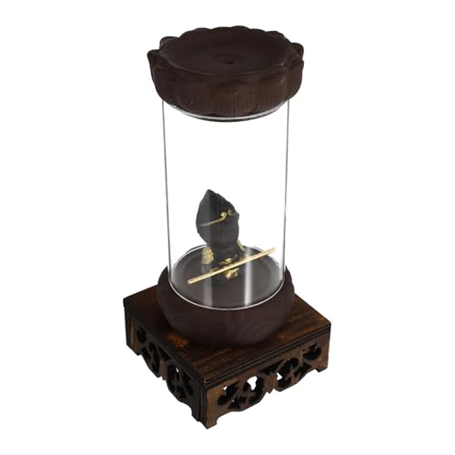 Backflow Incense Burner Creative Aroma Stove with Base Large Sandalwood Incense Holder for Home Fragrance and Zen Aromatherapy Decoration