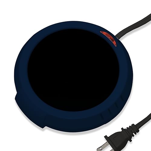 Durable Heavy Portable Large Warmer Safe Plate for Candle Jar & Mug Warmer, Dark Blue Pack - color: Dark Blue